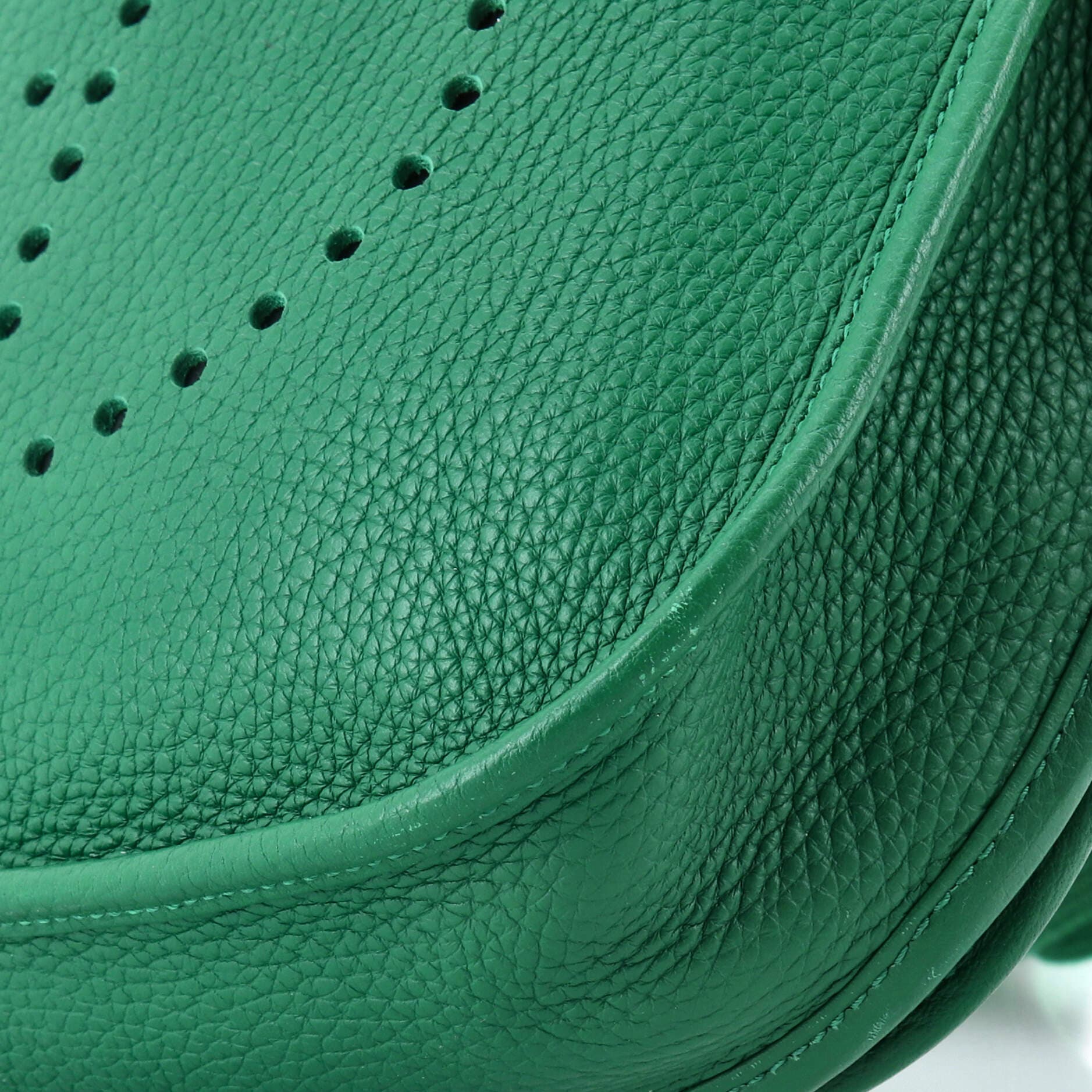 Pre-Owned Hermes Evelyne Bag Gen III Clemence PM, Alternate, color, Vert Vertigo