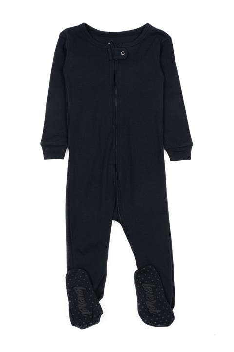 Footed Cotton Pajamas Matching Family Coordinated Solid Colors