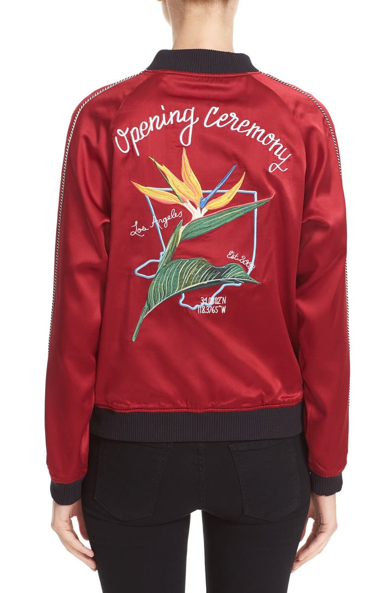 Opening Ceremony L.A. Souvenir Reversible Bomber Jacket, Alternate, color,