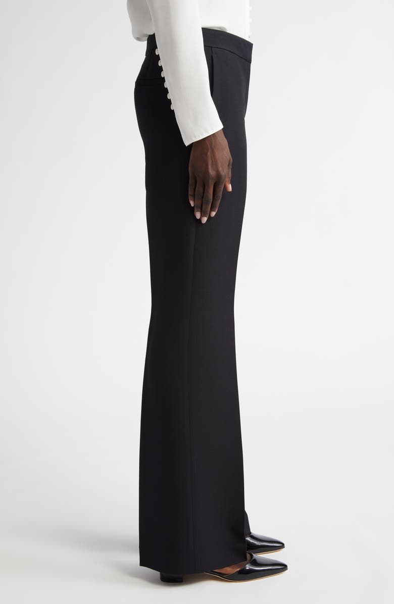 Lafayette 148 New York Saint Mark's Wool & Silk Crepe Flare Pants, Alternate, color, 