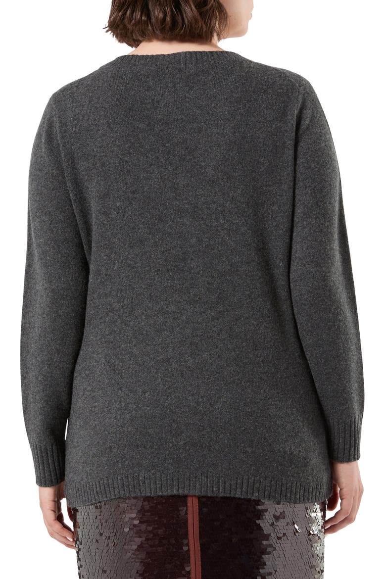 Vampata Cashmere V-Neck Sweater, Alternate, color, DARK GREY