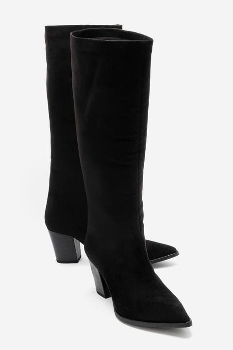 Moira Block Heel Knee High Boot