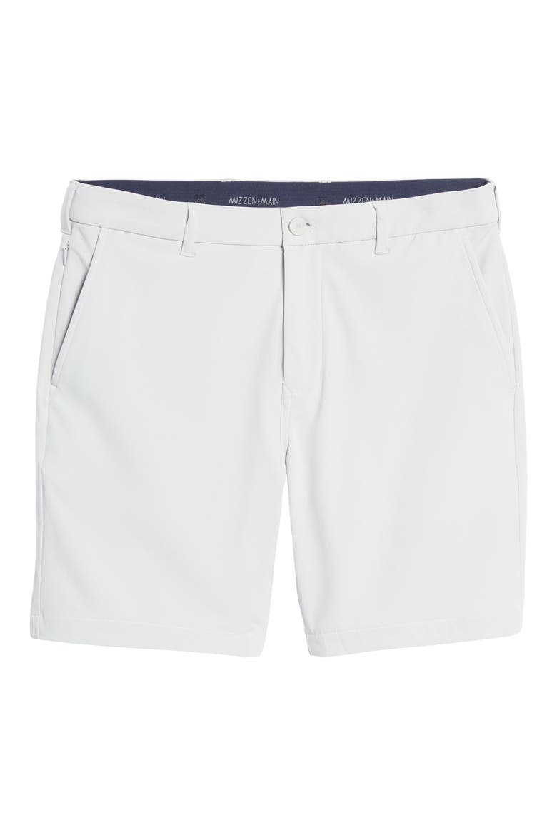 Helmsman Flat Front Golf Shorts, Alternate, color, LIGHT GRAY SOLID
