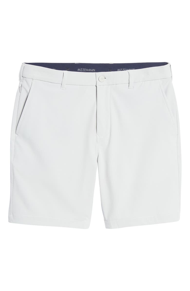 Mizzen+Main Helmsman Flat Front Golf Shorts, Alternate, color, Light Gray Solid