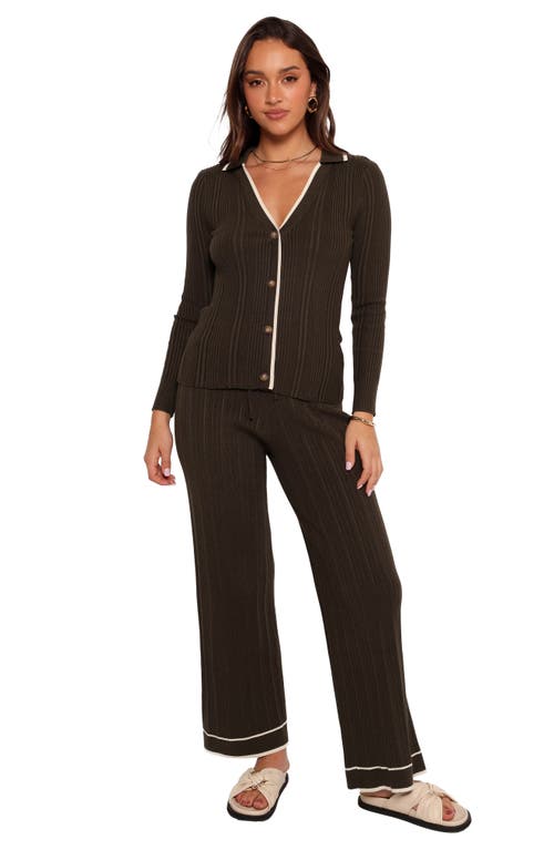 Petal And Pup Petal & Pup Alondra Wide Leg Rib Pants In Green