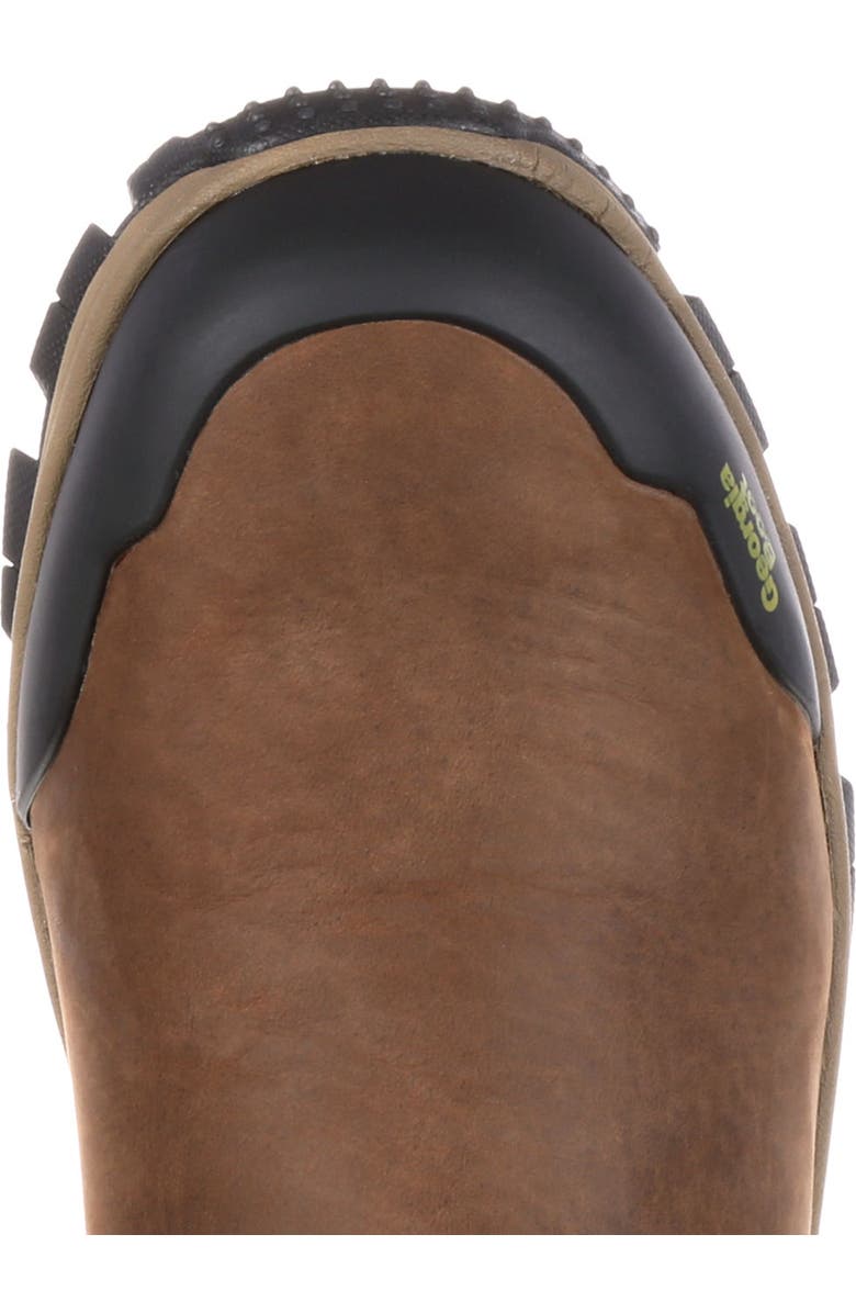 Georgia Boot Chelsea Waterproof Work Romeo Boot, Alternate, color, Dark Brown