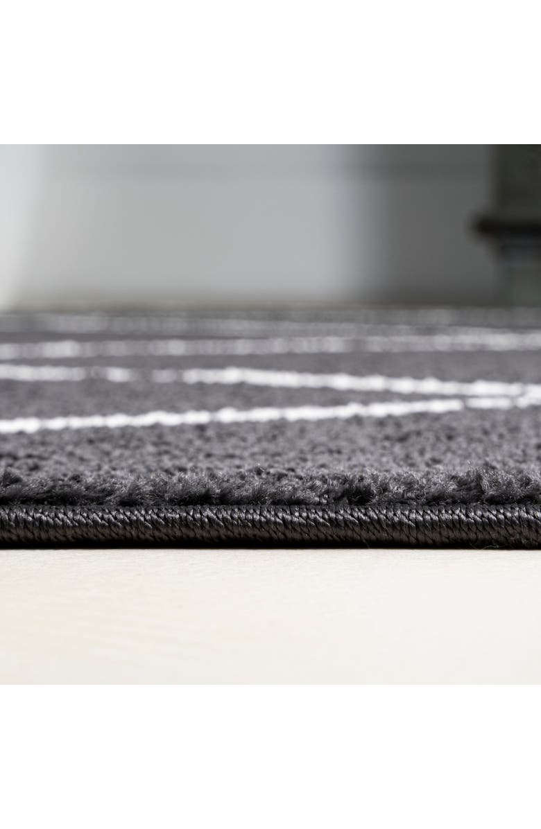 JONATHAN Y Cole Minimalist Diamond Trellis Area Rug, Alternate, color, Black/White