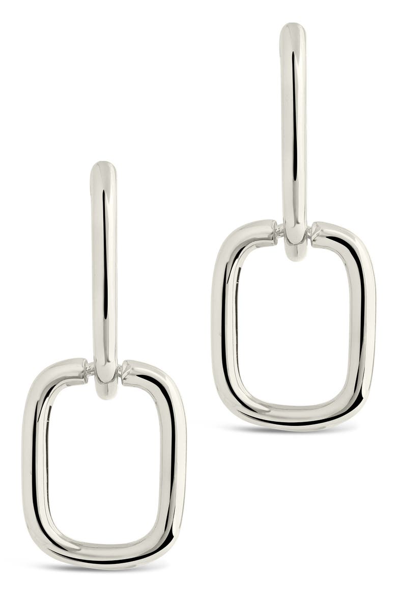Talani Link Drop Earrings, Alternate, color, SILVER