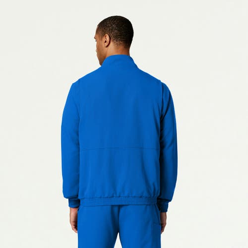 Jaanuu 6-pocket Classic Scrub Jacket In Blue