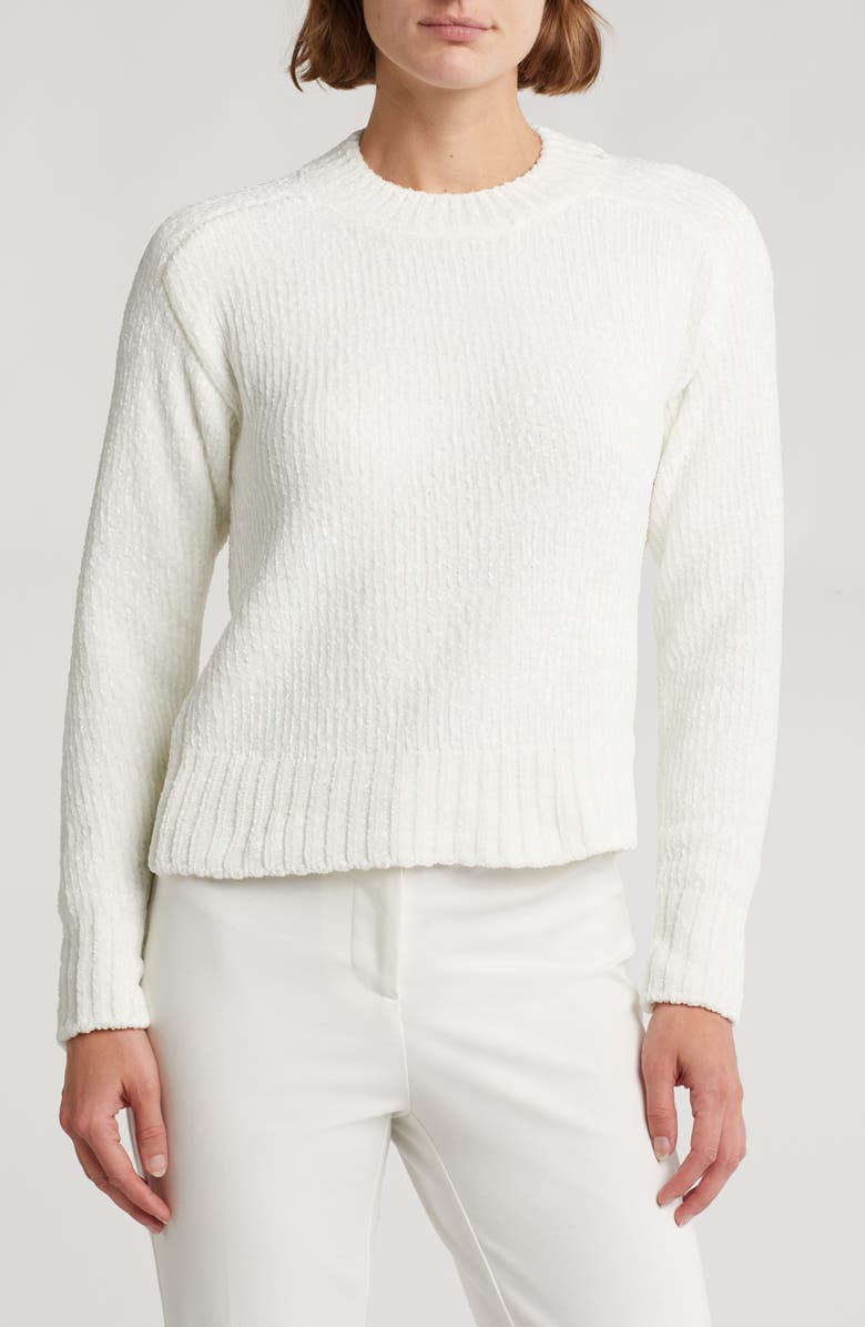 INDUSTRY REPUBLIC CLOTHING Chenille Crop Sweater, Main, color, 