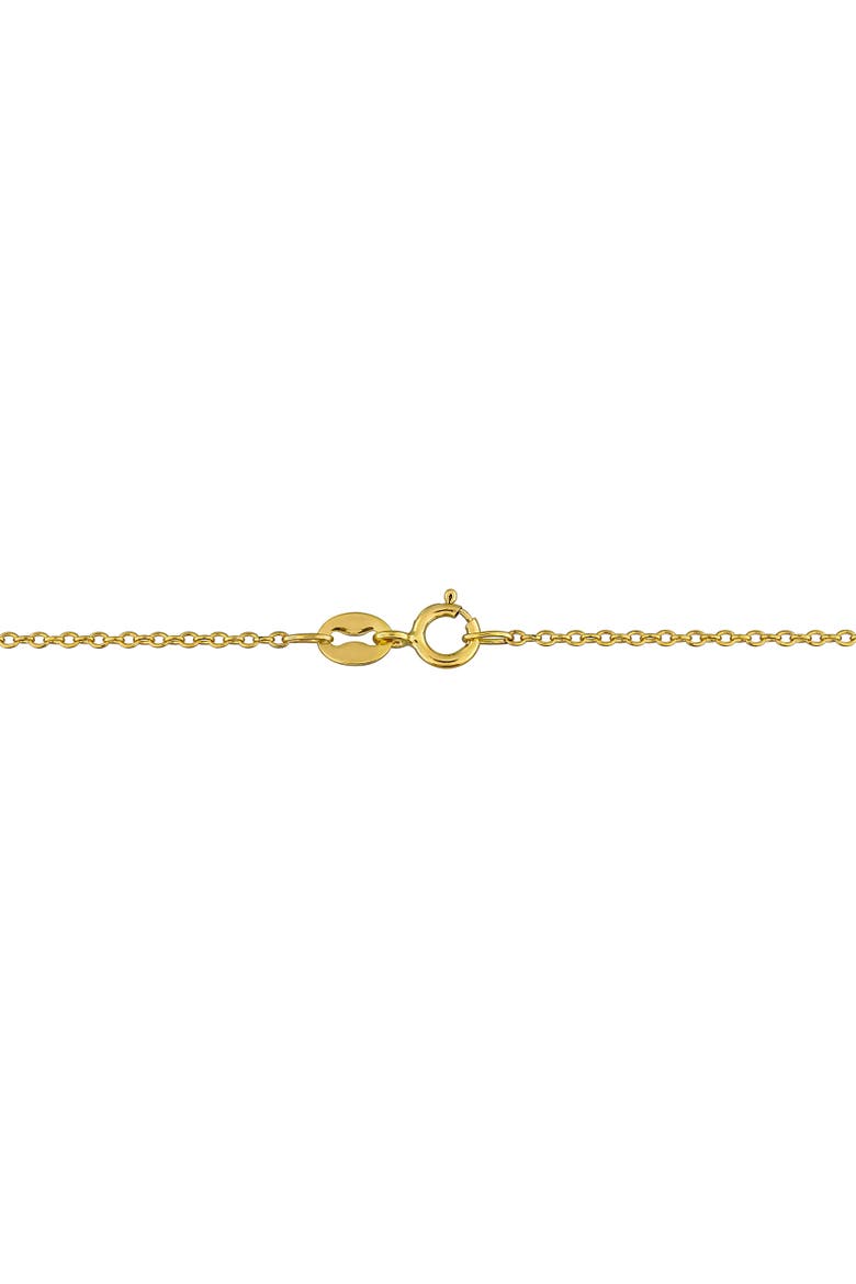Lab-Created Gemstone & Diamond Clover Flower Necklace, Alternate, color, Created Turquoise