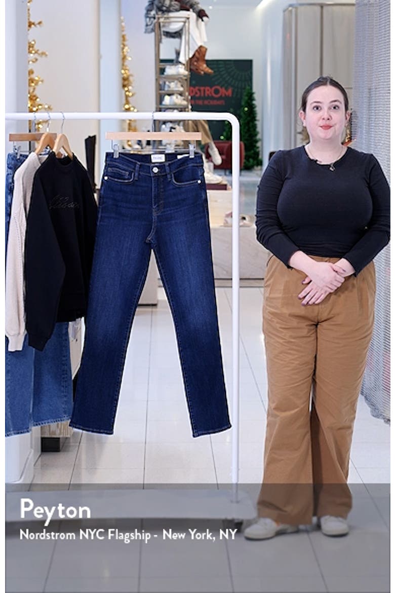 Le High Straight Leg Long Jeans video
