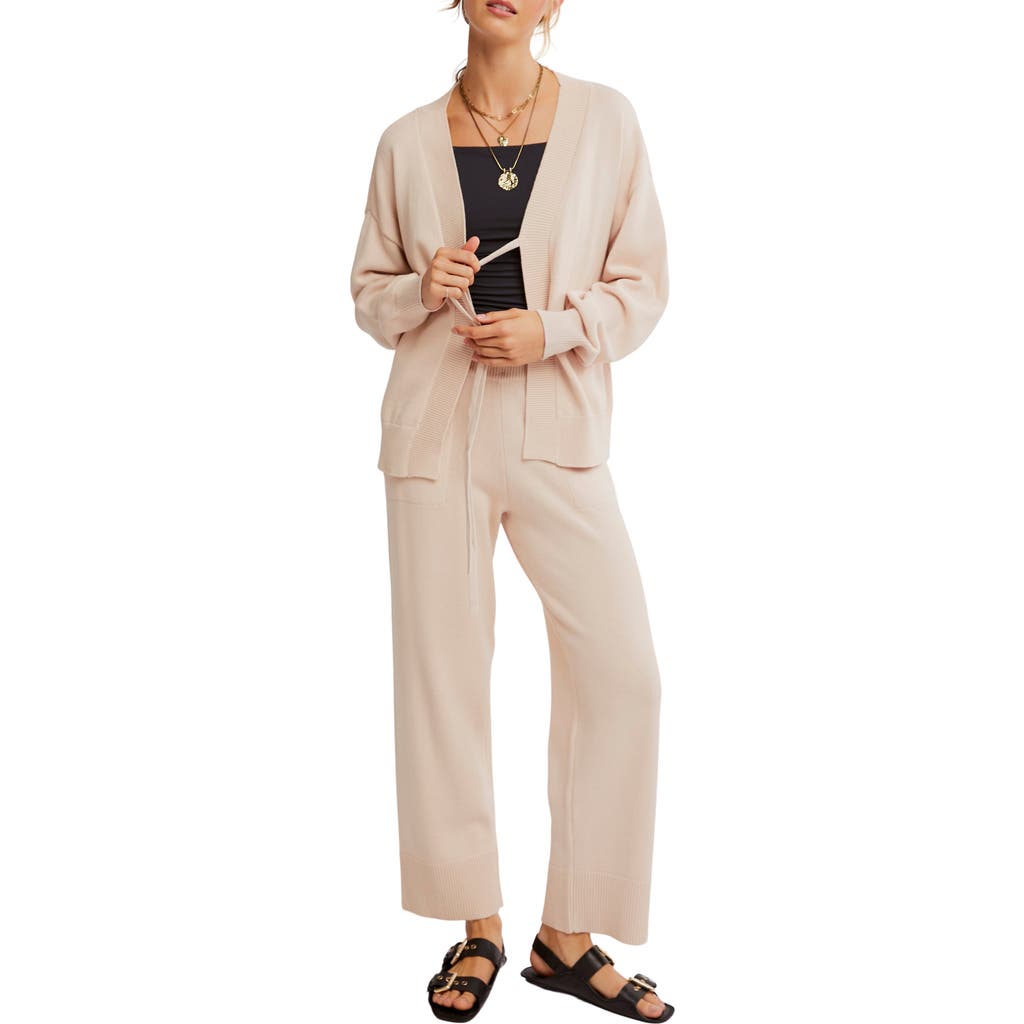 Shop Free People Solar Cardigan & Pants Set In Sand Dollar