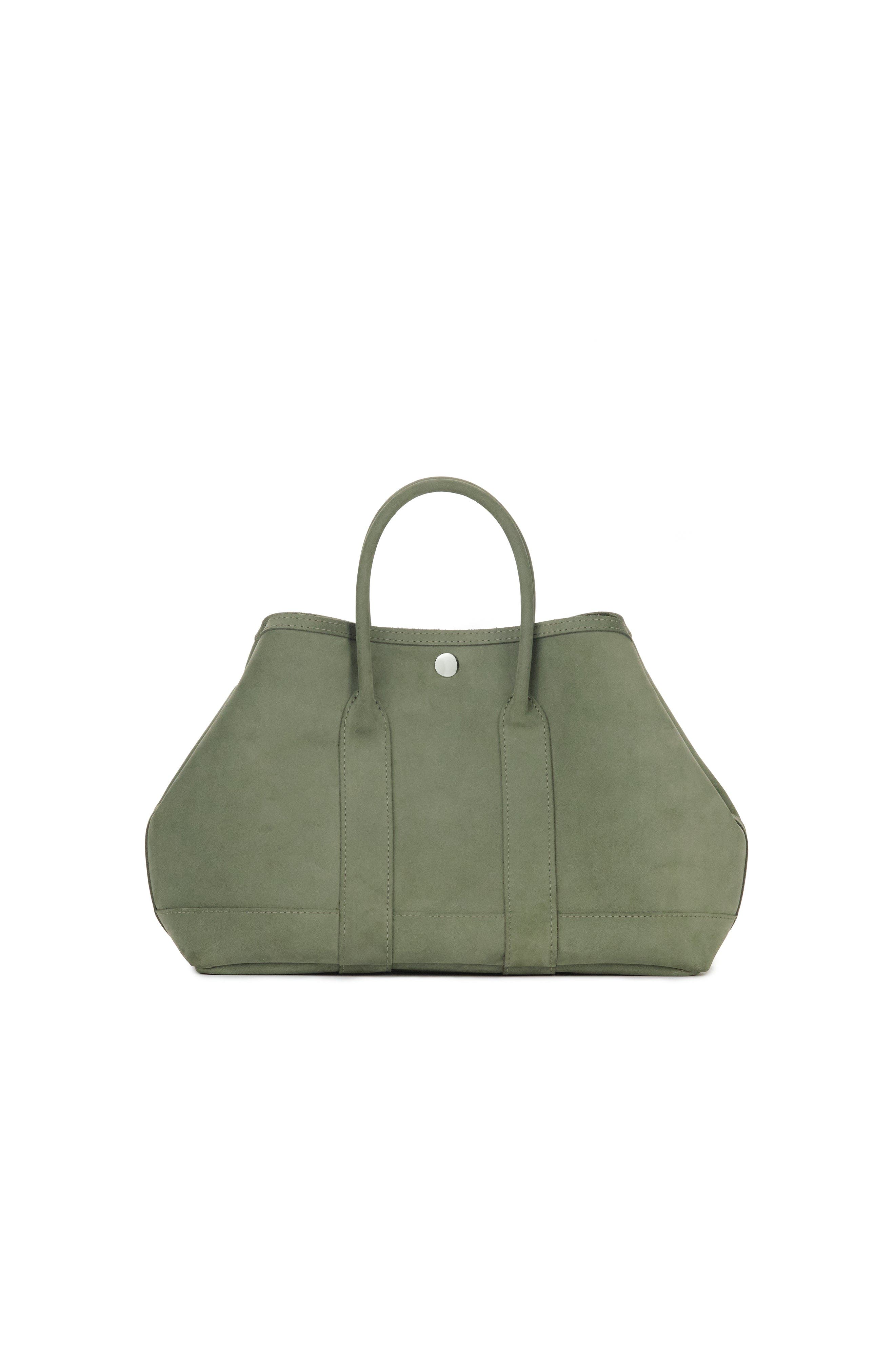 Ezra Arthur Audrey American Steer Leather Top Handle Bag, Main, color, Moss