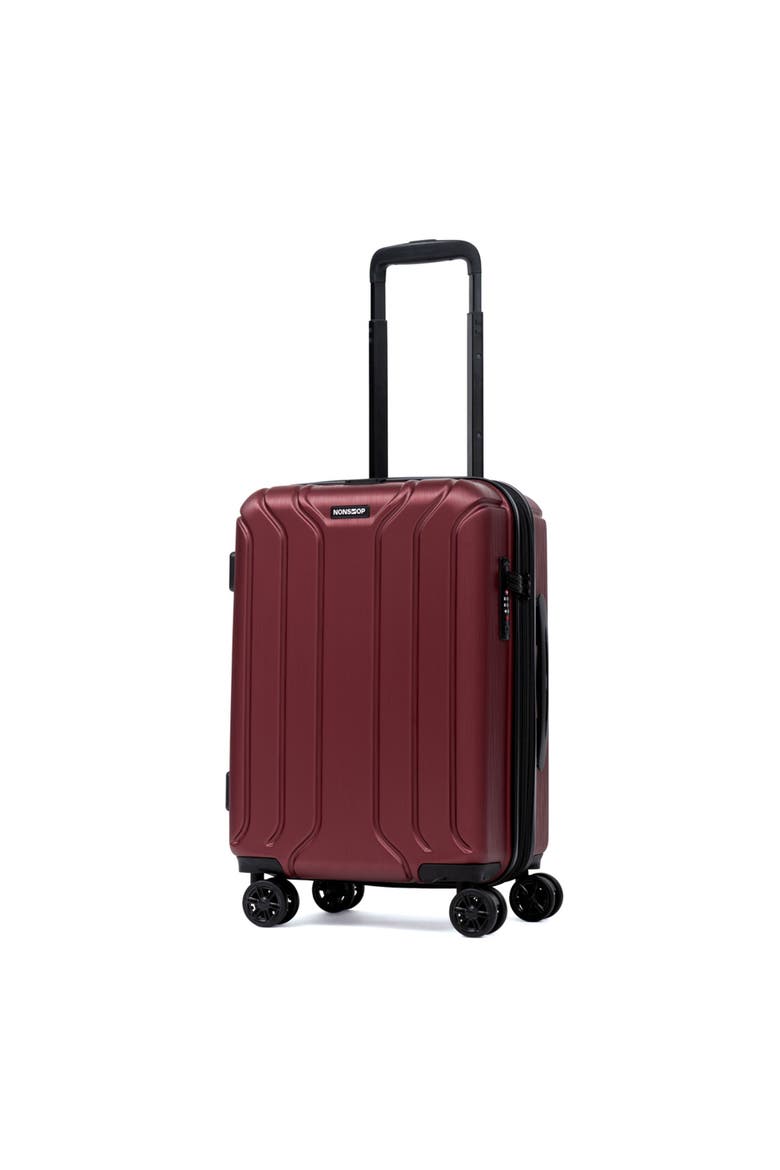 New York 3 Piece Set (20"/24"/ 28") 4 Wheel Luggage Set + 3 Packing Cubes, Alternate, color, Burgundy