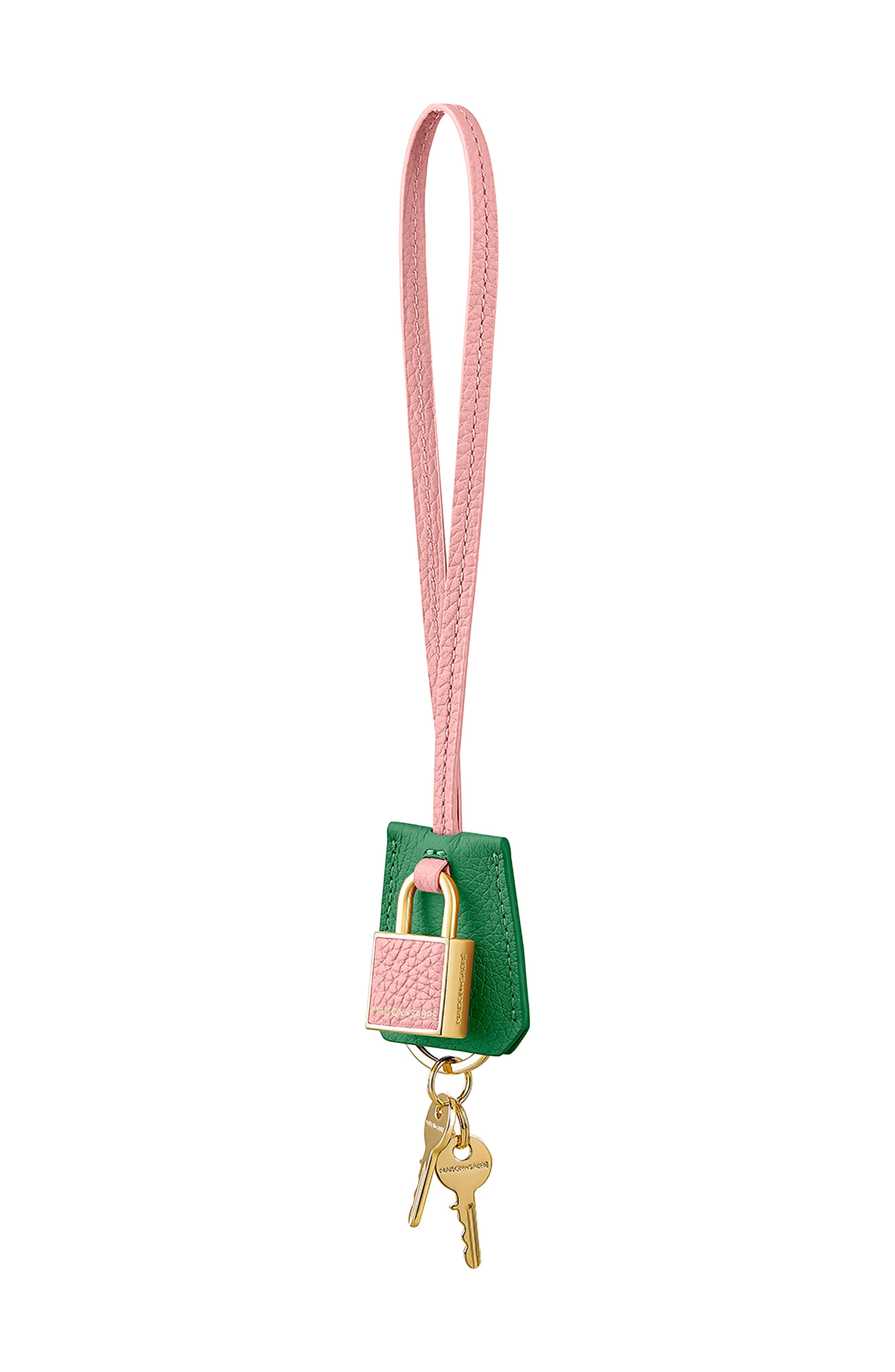 MAISON de SABRÉ The SABRÉMOJI Padlock Charm, Alternate, color, Emerald Lily