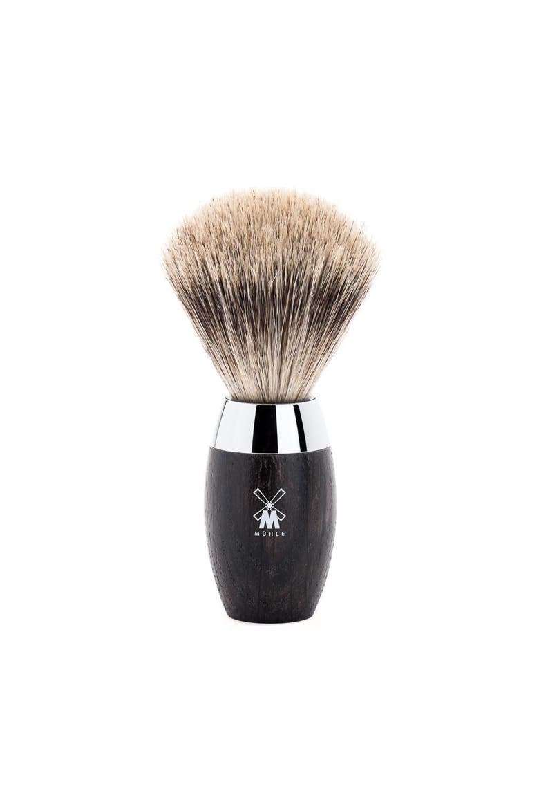 Kosmo Bog Oak Fine Badger Shaving Brush, Main, color, Bog Oak
