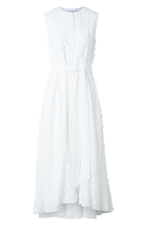 Akris Punto Boho Clip Dot Techno Georgette Midi Shirtdress