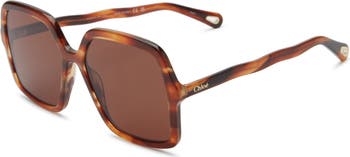 Core 58mm Square Sunglasses