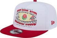 New Era Men's New Era White/Scarlet Ohio State Buckeyes Retro 2022 Rose Bowl Champions 9FIFTY A-Frame Snapback Hat
