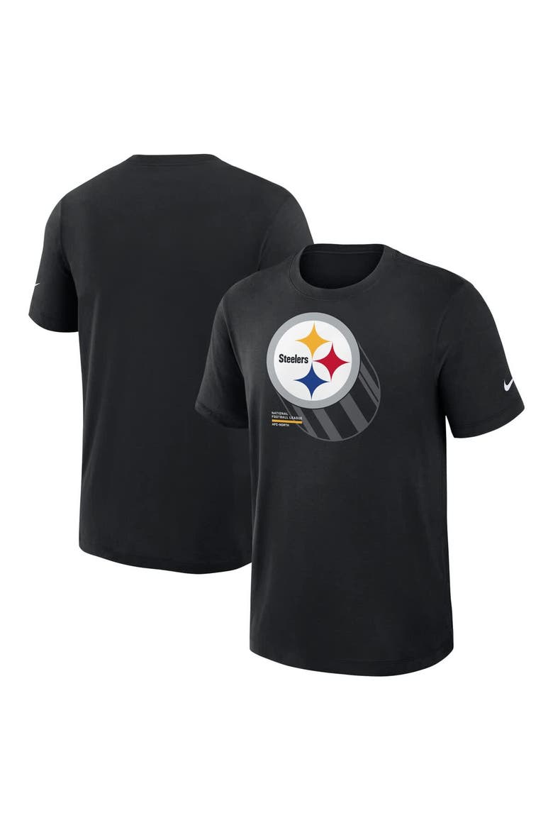 Men's Nike Black Pittsburgh Steelers Primetime Slub Dri-FIT T-Shirt, Main, color, Black