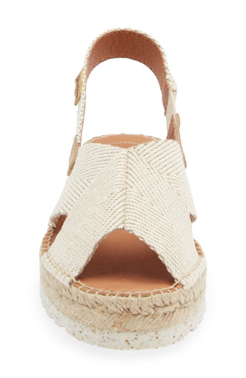 Toni Pons Elvira Espadrille Slingback Sandal In Ecru Fabric