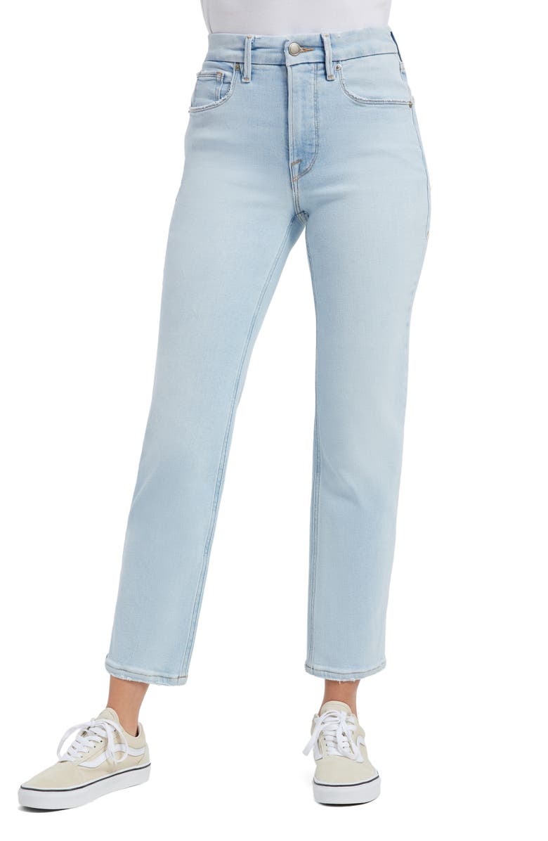 Good American Good Icon Crop Jeans, Main, color, 