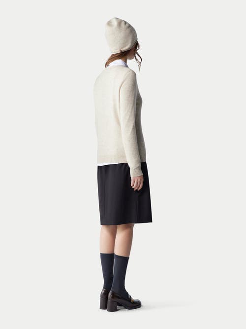 Gobi Mongolian Cashmere Cashmere Hat And Sweater Set In Birch