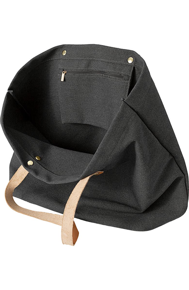 Cathy's Concepts Monogram Washed Canvas Tote, Alternate, color,