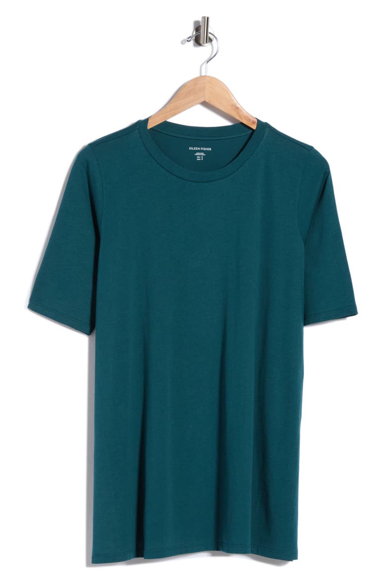 Organic Cotton T-Shirt, Alternate, color, AEGEAN