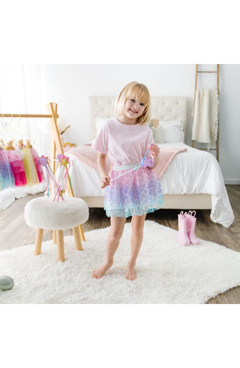 Sweet Wink Sparkling Mermaid Tutu, Alternate, color, Multicolor