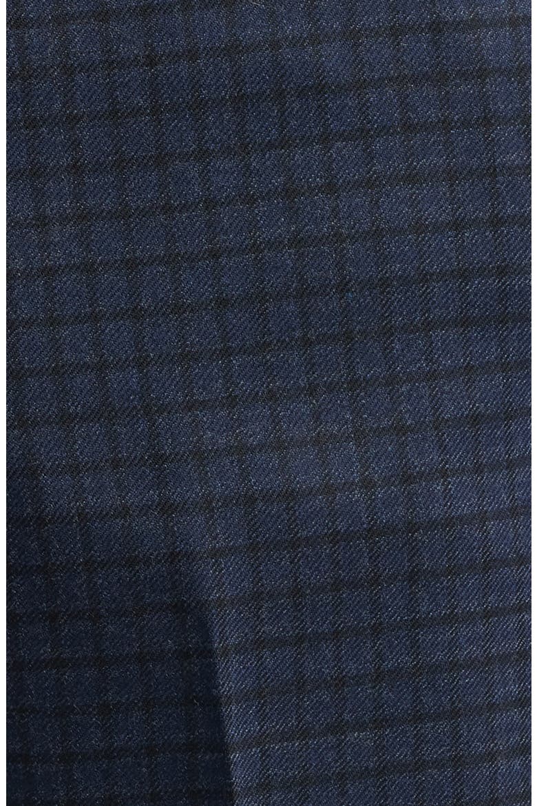 Multicolor Check Wool Dress Pants, Alternate, color, NAVY