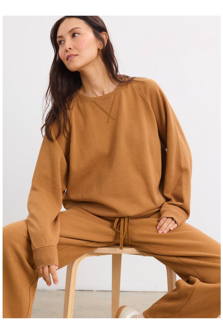 The Romy Pullover Classic Sweatshirt, Alternate, color, Rubber