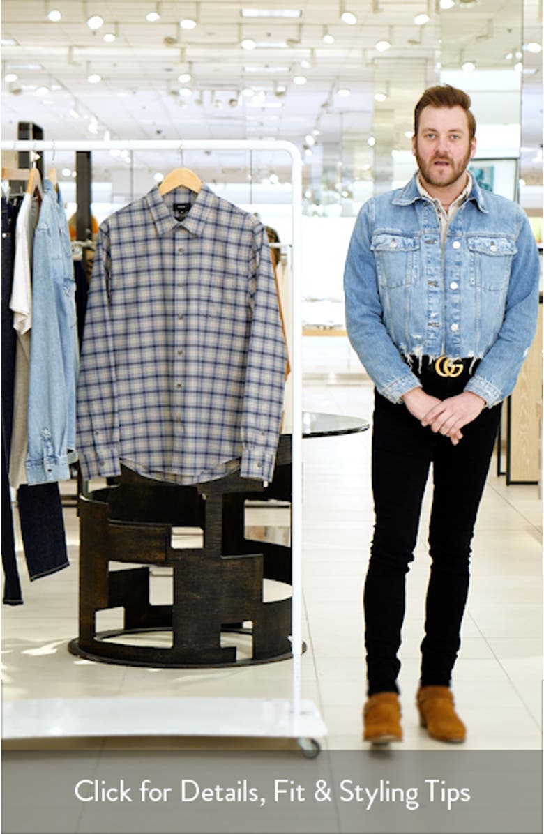 Oceanic Plaid Button-Up Shirt, sales video thumbnail