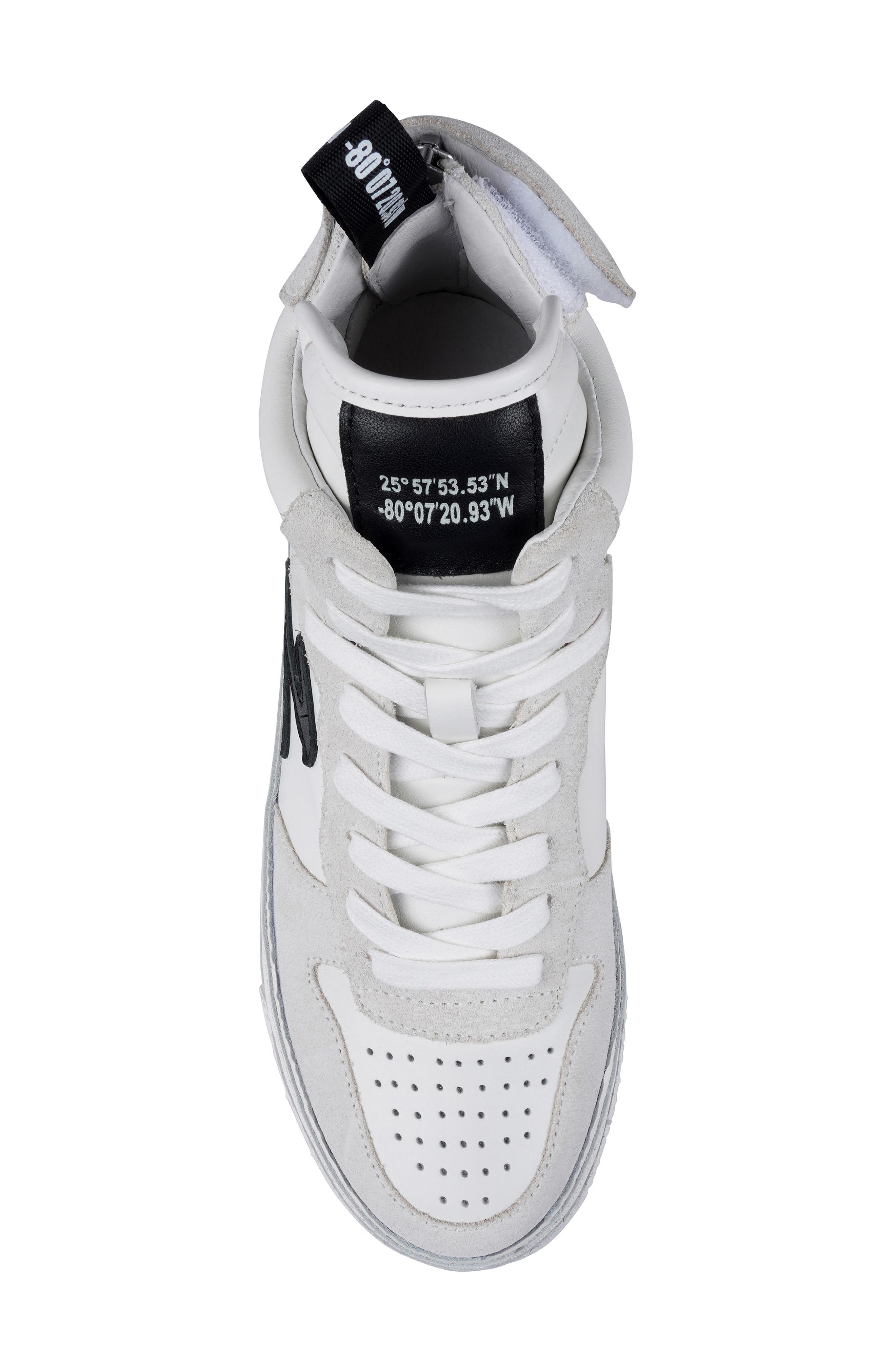 Bruce Platform Sneaker, Alternate, color, OFF WHITE LEATHER