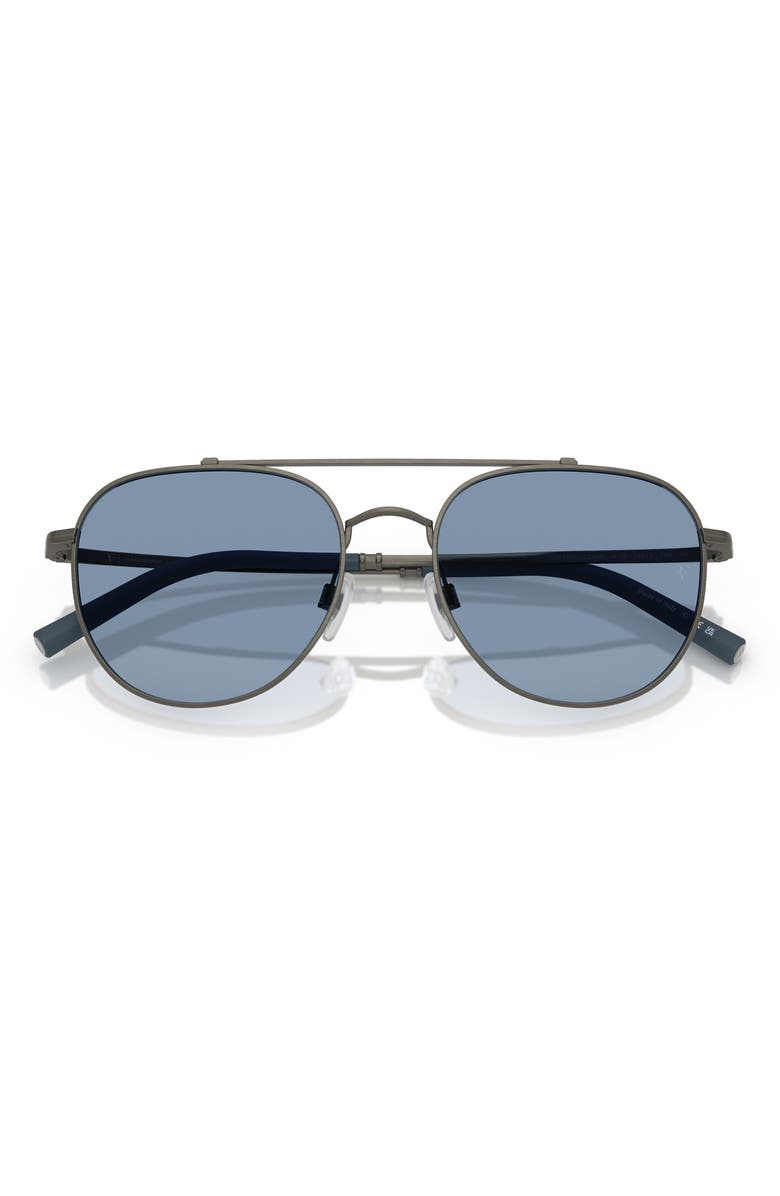 Oliver Peoples x Roger Federer 54mm Pilot Sunglasses, Alternate, color, Pewter