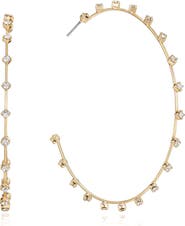 Ettika Large Sparkle Hoop Earrings