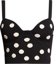 L'AGENCE Tula Polka Dot Crop Camisole