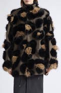 Sacai Leopard Faux Fur Jacket