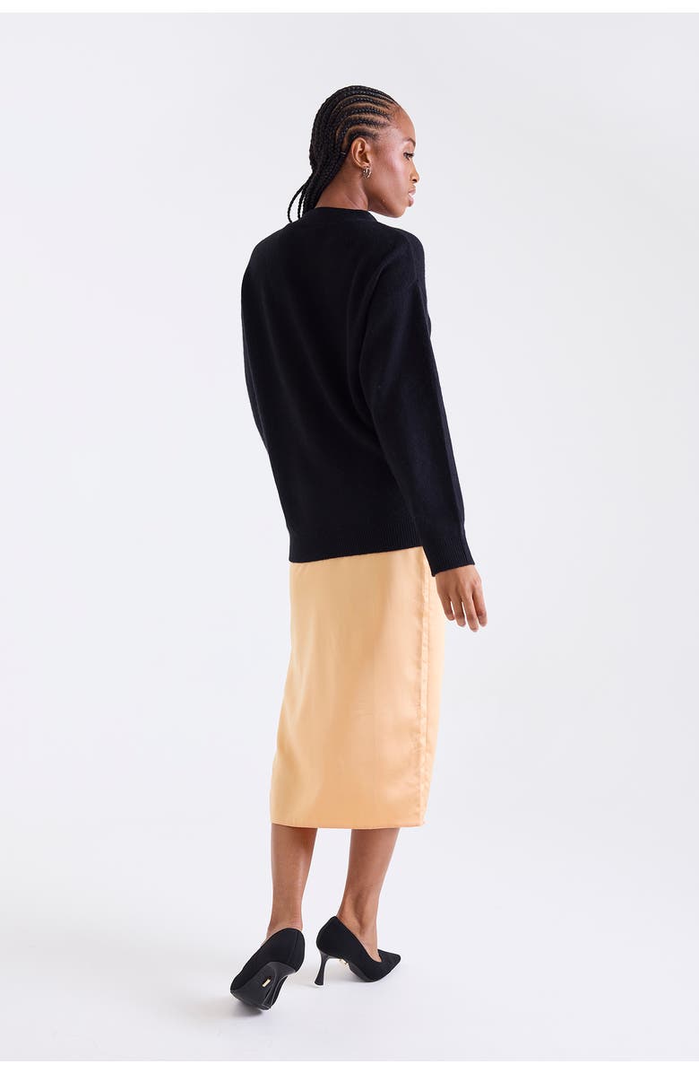1982 Oceane Oversize 100% Cashmere Cardigan, Alternate, color, Black