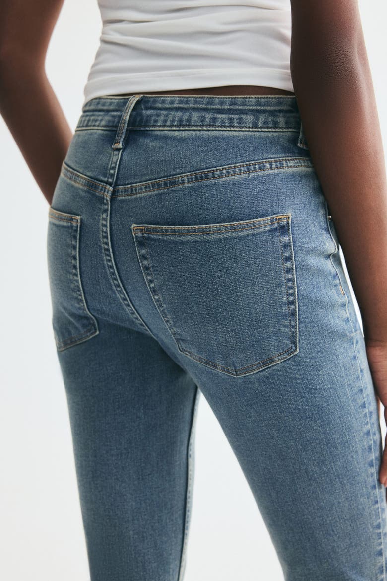 Skinny High-waist Ankle Jeans, Alternate, color, Denim blue