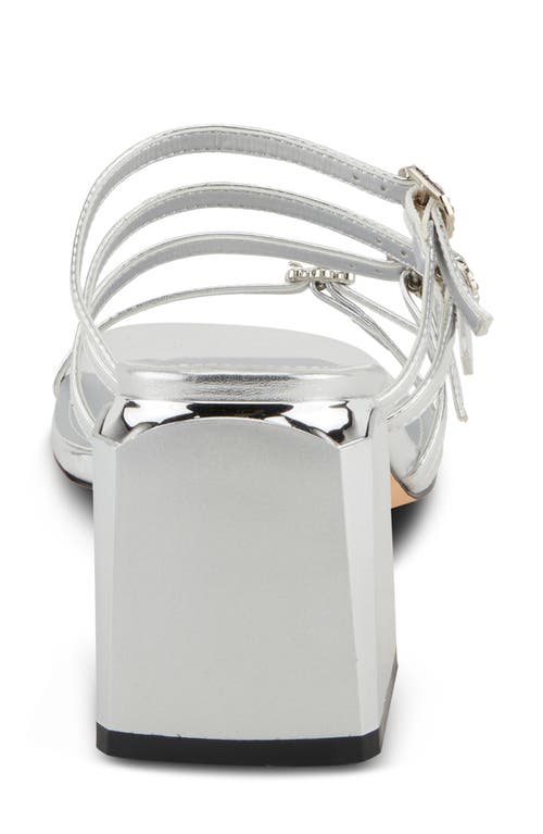 Azura By Spring Step Fancyful Slide Sandal In Silver