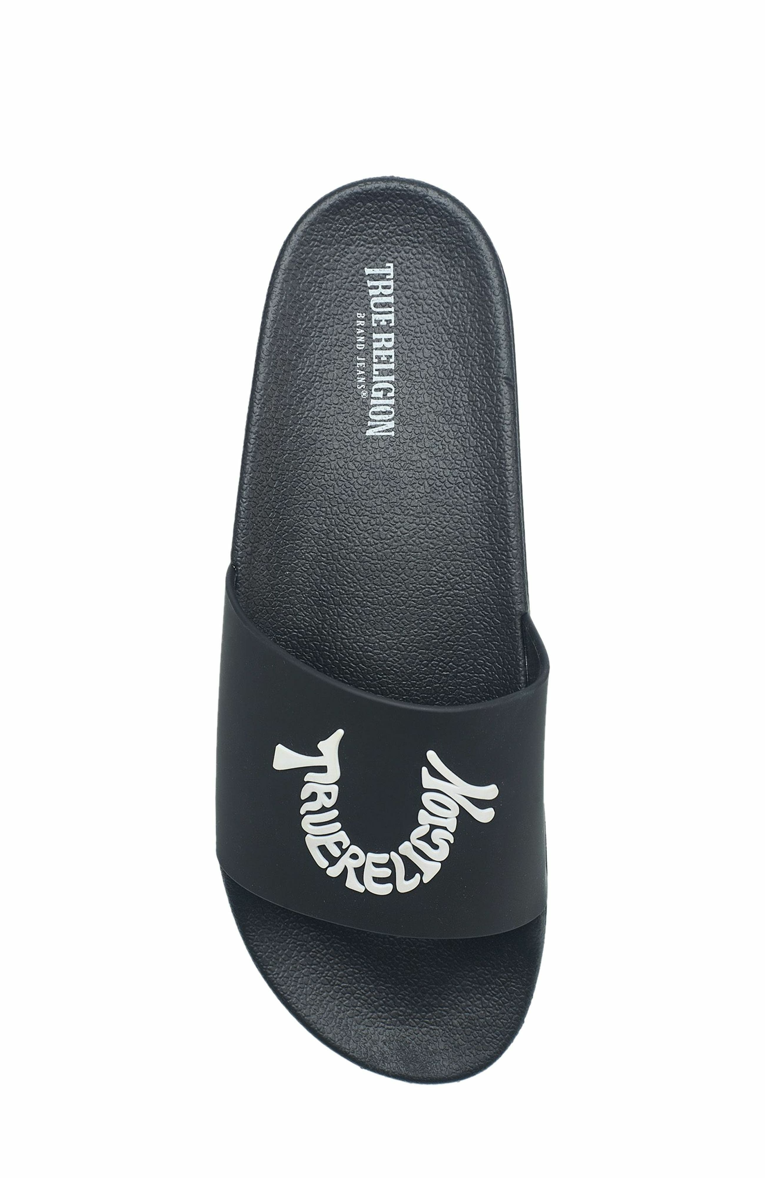 True Religion Men's TI Logo Slide, Alternate, color, 