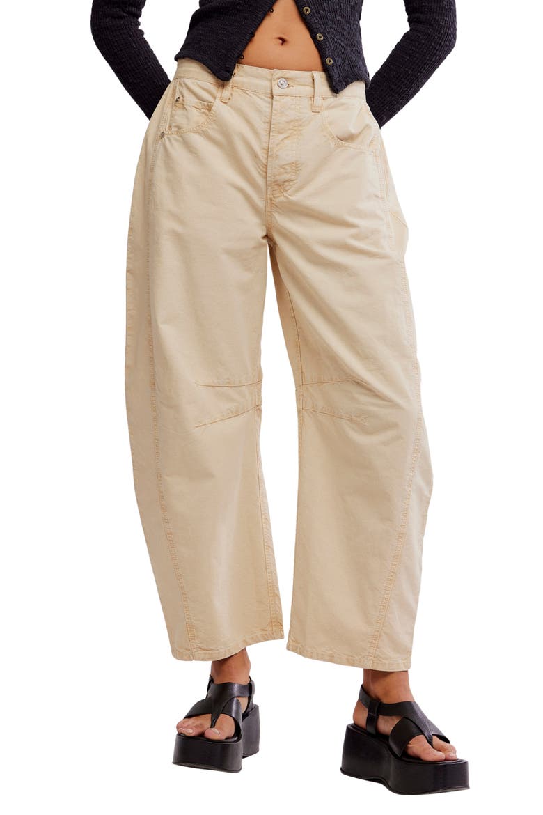 Good Luck Barrel Leg Pants, Main, color, BLEACHED OUT