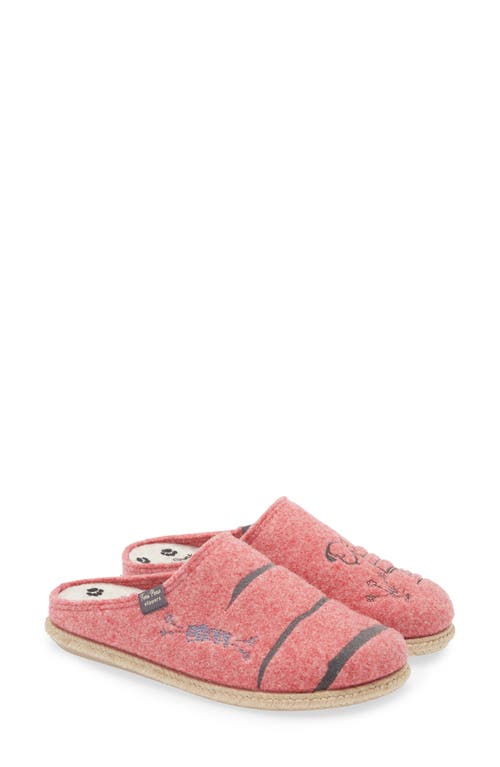 Toni Pons X Snoopy Wool Blend Slipper In Pink