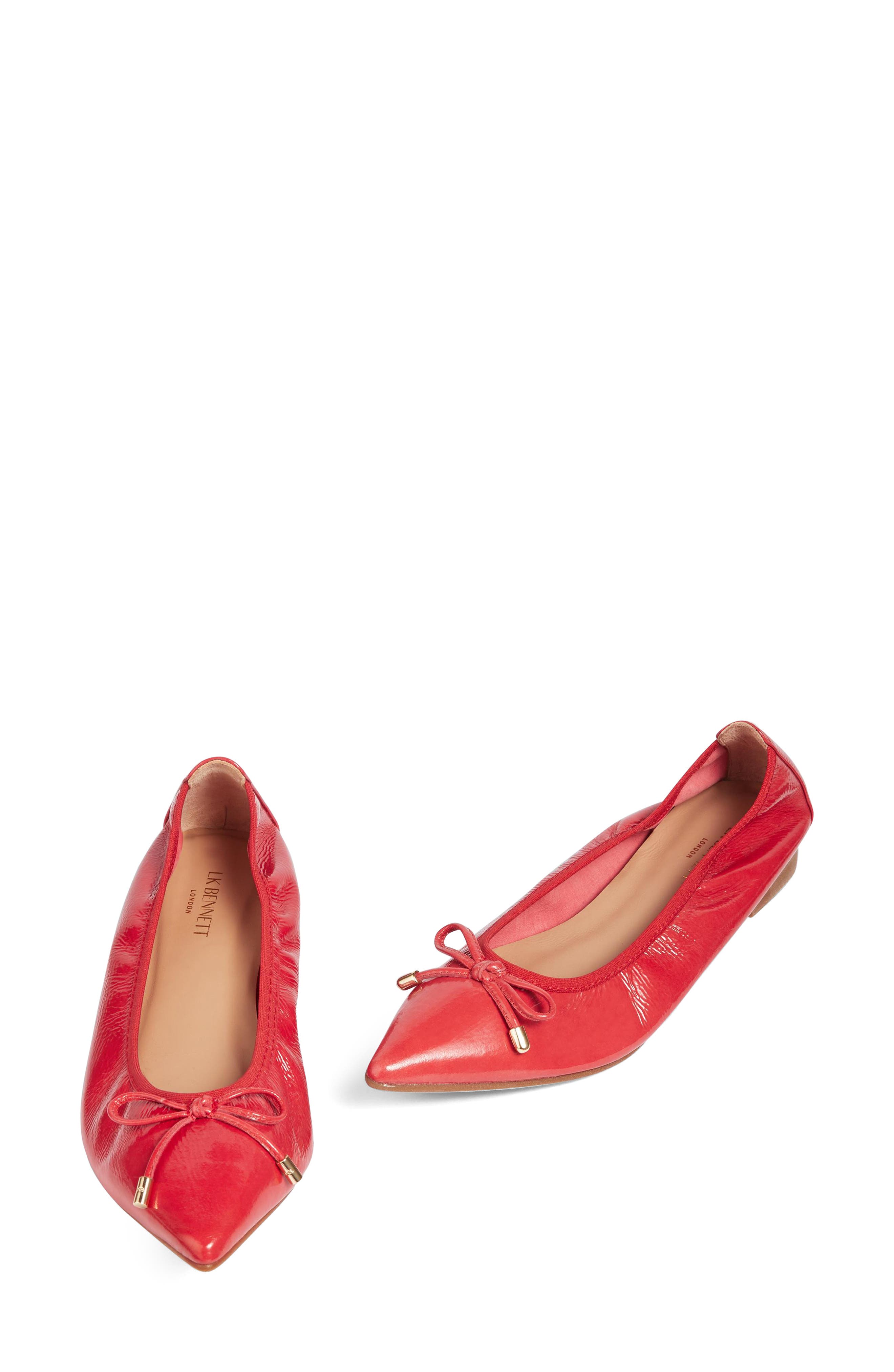 LK Bennett Tilly Pointed Toe Ballet Flat, Alternate, color, 