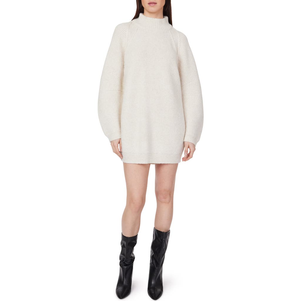 Habitual Barrel Sleeve Sweater Dress In Gray