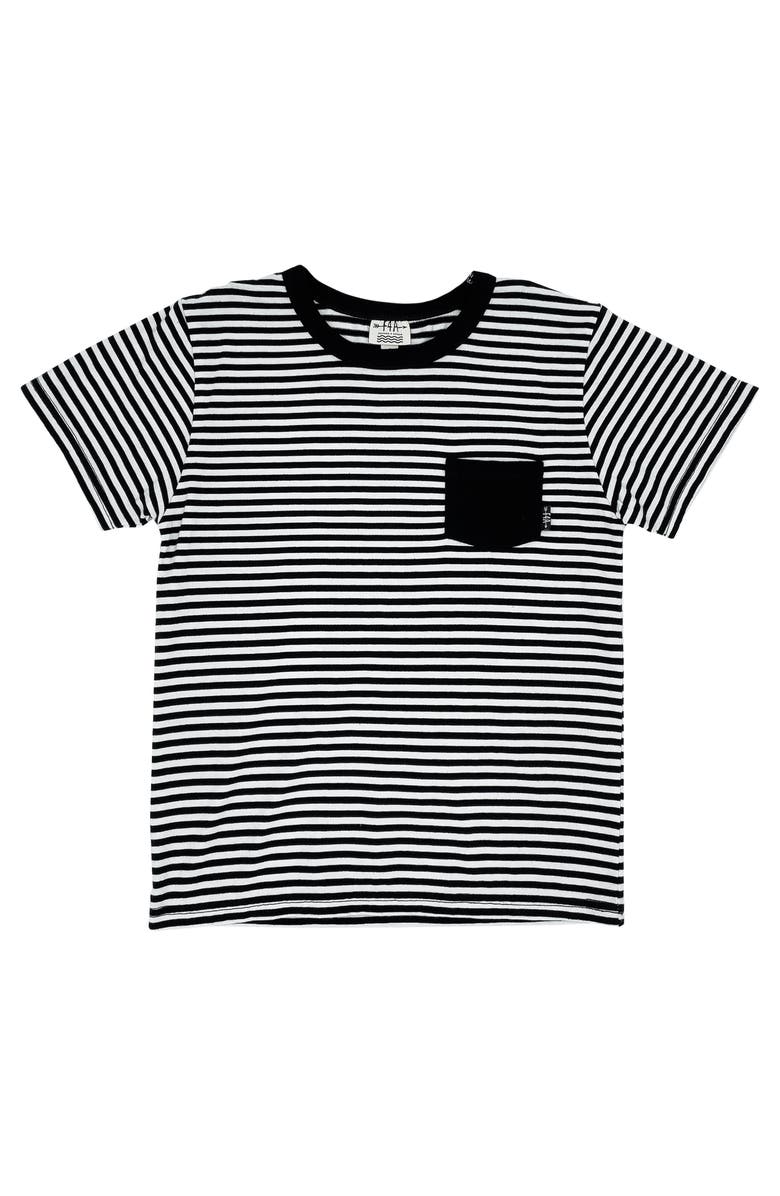 Feather 4 Arrow High Tide Stripe Pocket T-Shirt, Main, color, 