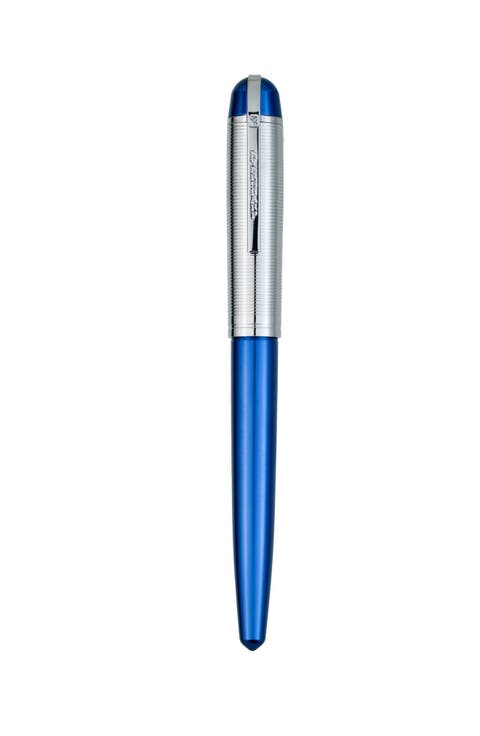 Skyline Blue SIlver Fountain Pen