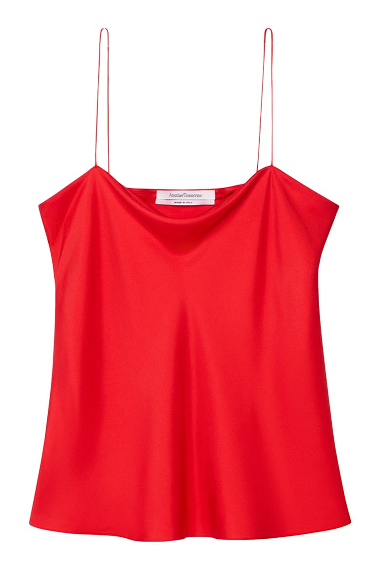 Silk Camisole, Alternate, color, RED